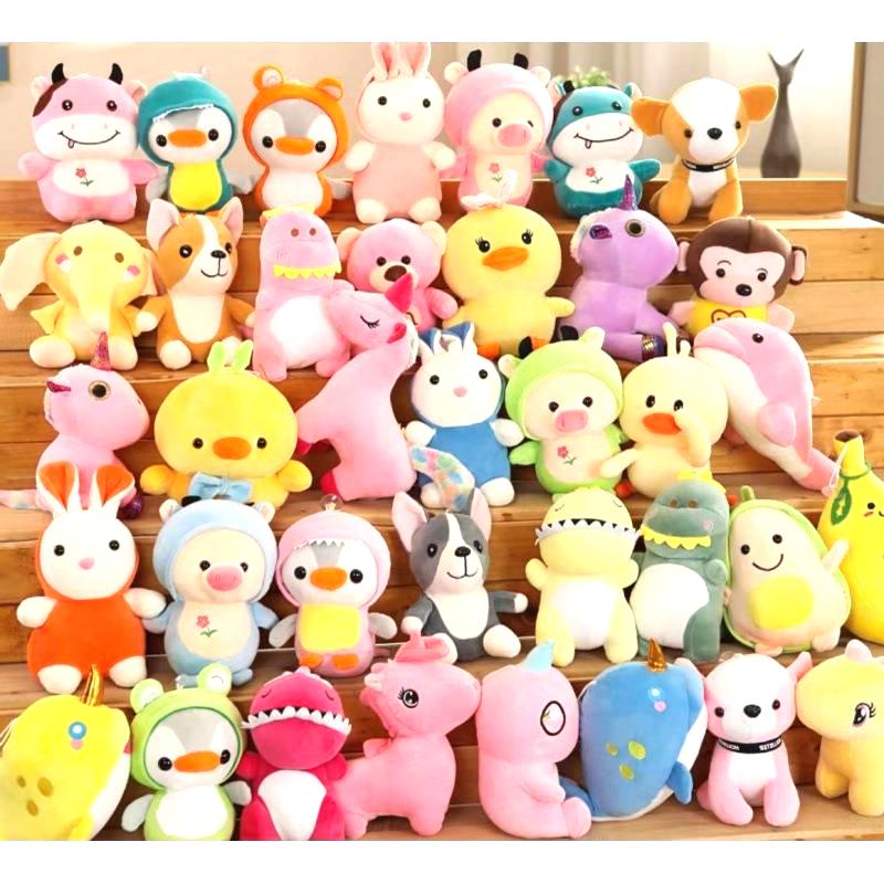 Wholesale Cute Plush Keychain Anime Doll Pendant Mini Claw Machine Toys