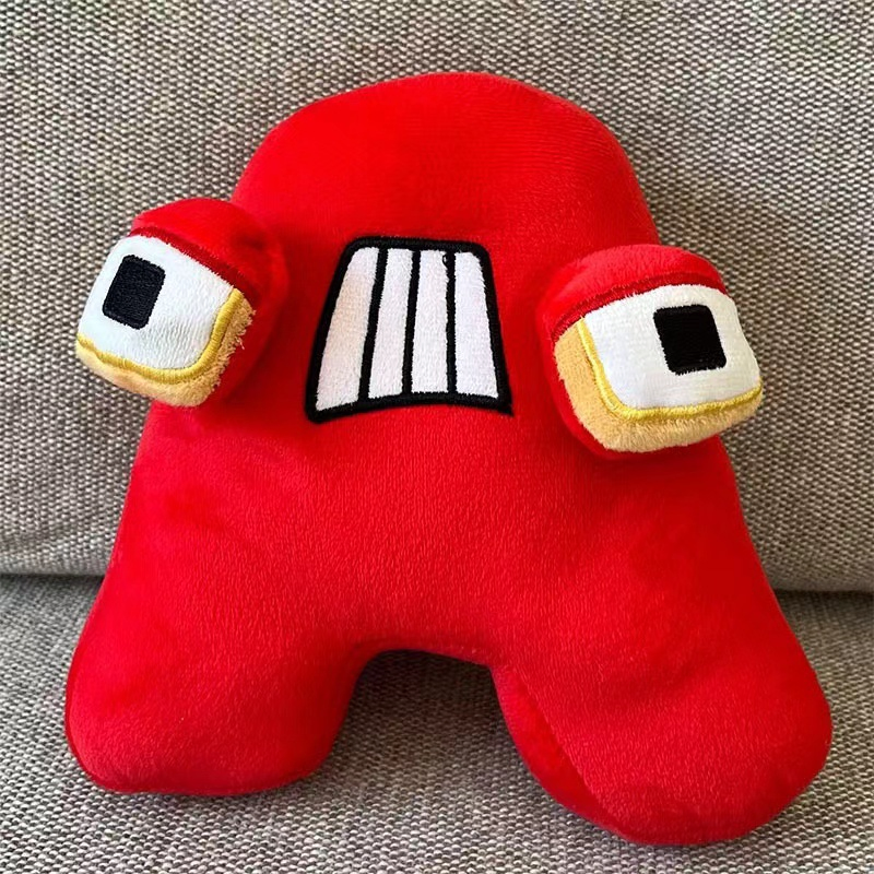 Wholesale Price OEM Manufacturer Yiwu Market Personalized Peluche Custom Design Super Soft Doll Stuffed Alphabet Custom English Letter Plush Toys Factory