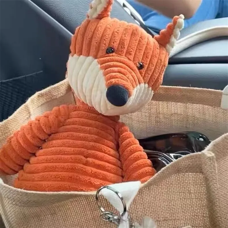 Orange Fox Doll OEM Handmade Soft Plush Toys for Kids