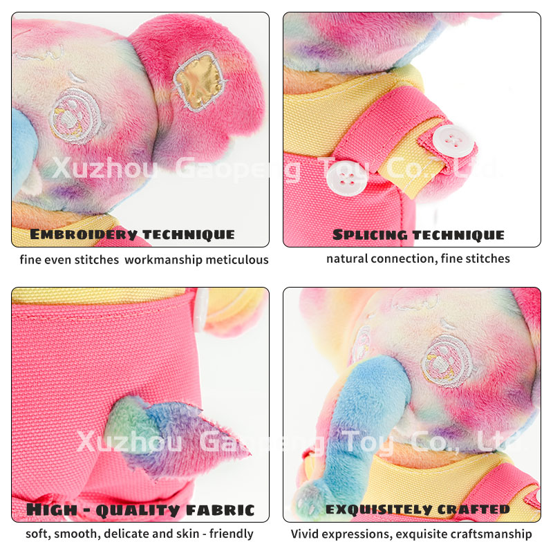 Factory Directly Stuffed Animal Toys Plush Customized Soft Character Anime Stuffed Doll Elephant Mascot Design