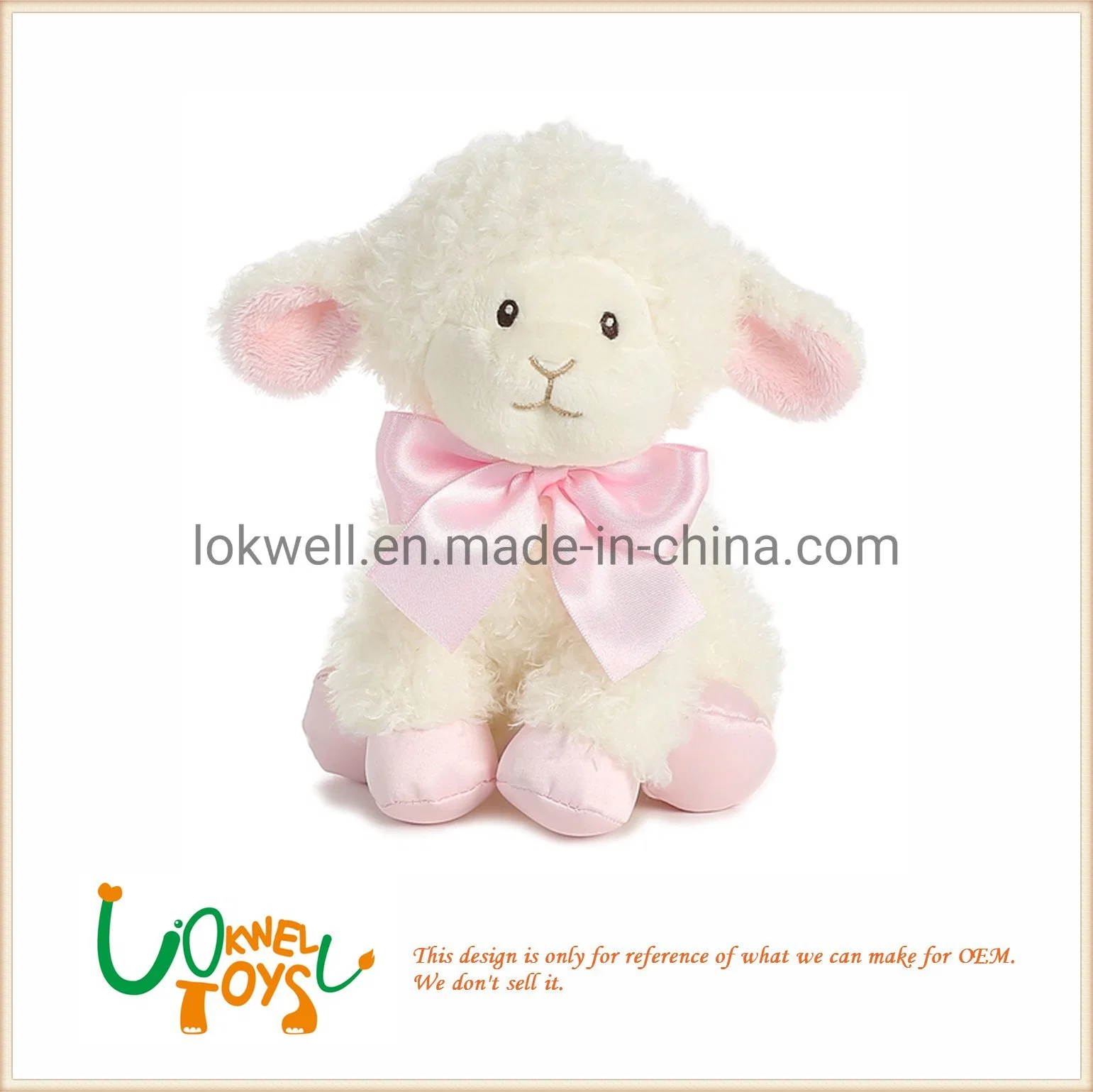 Customized Lovely Giant Lamb Plush Toy Stuffed Animal Soft Sheep Doll