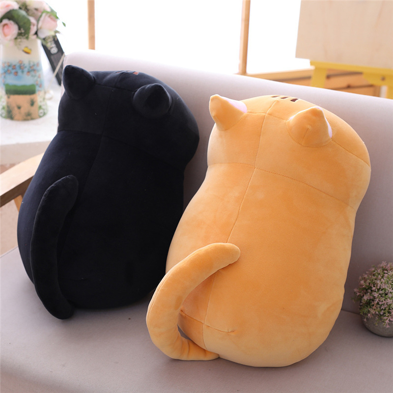 CHIQUE Wholesale in Stock Cartoon Animal Cat Plush Pillow Doll Kawaii Cute Soft Cat Stuffed Plush Toy