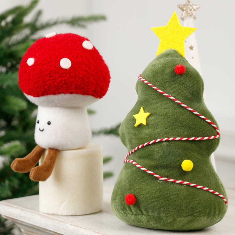 Cute Christmas Animal Plush Toy Deer Santa Claus Snowman Reindeer Dolls for Children Holiday Stuffed Kids Christmas Toys