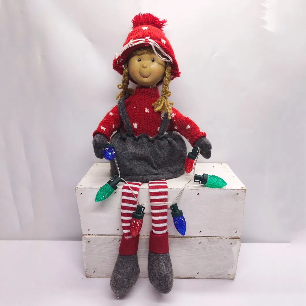 Handmade Plush Doll Textile Soft Gnome Toy Detail 7