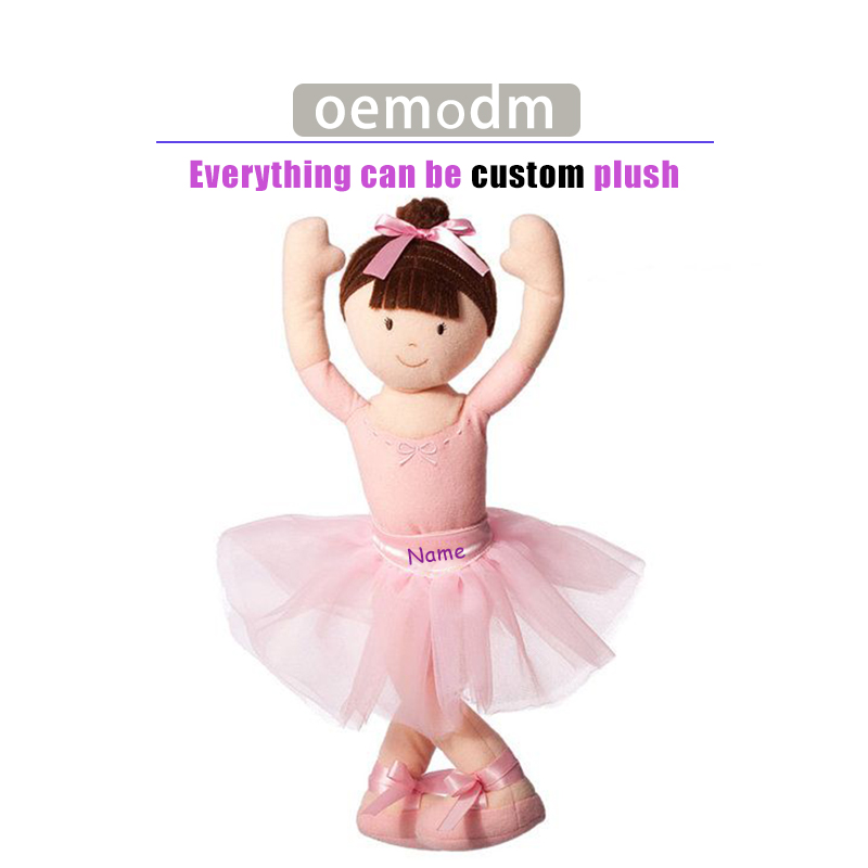 Customised Plush Toy Manufacturer Rag Doll Kawaii Custom Cute Plush Stuffed Princess Doll for Girl