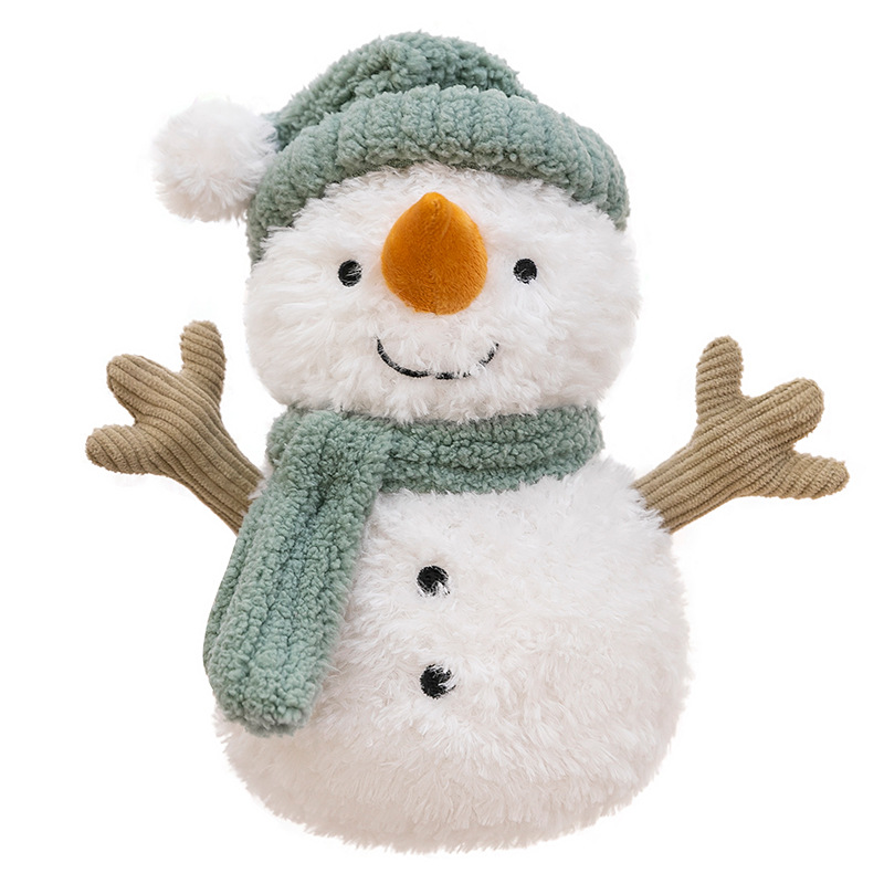 Cute Snowman Plush Toy, Soft Doll, Small Pillow, Home Decoration, Christmas Gift