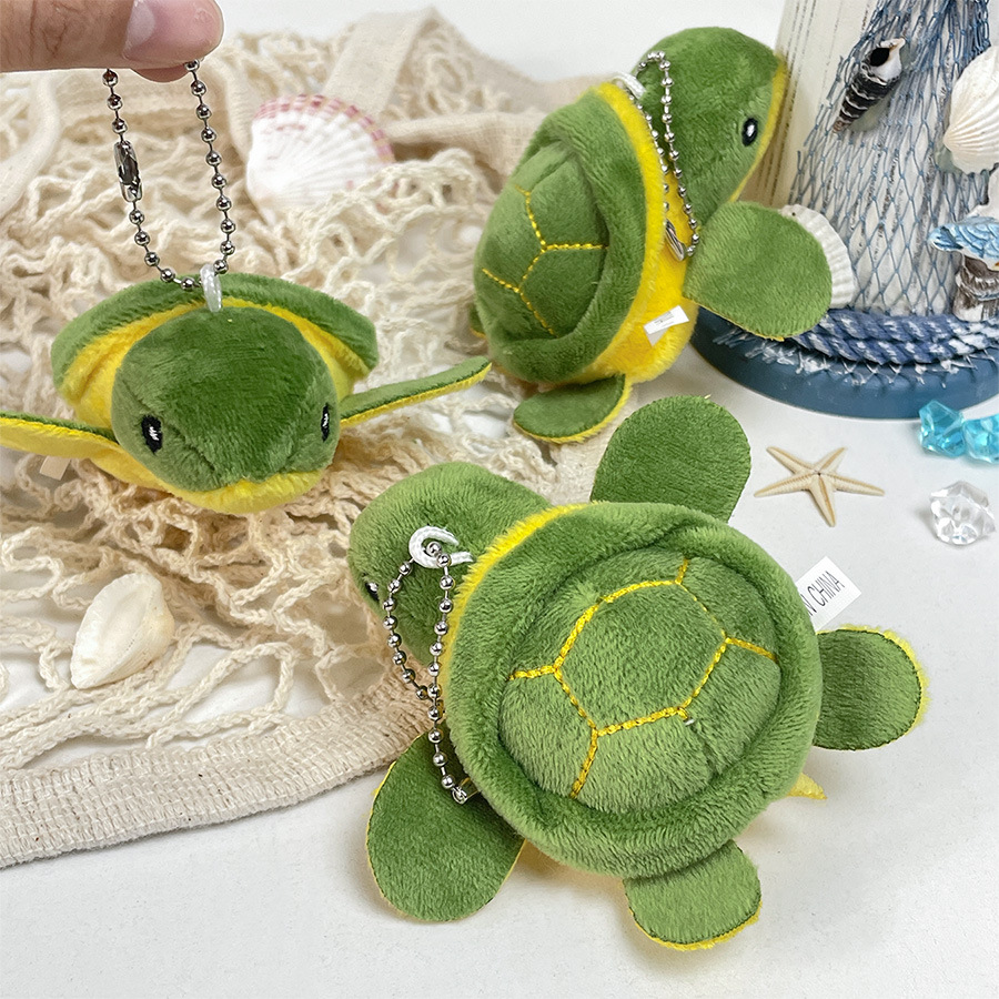 Custom Cute Turtle Cotton Plush Keychain Fashionable Wholesale Bulk Key Doll Toys