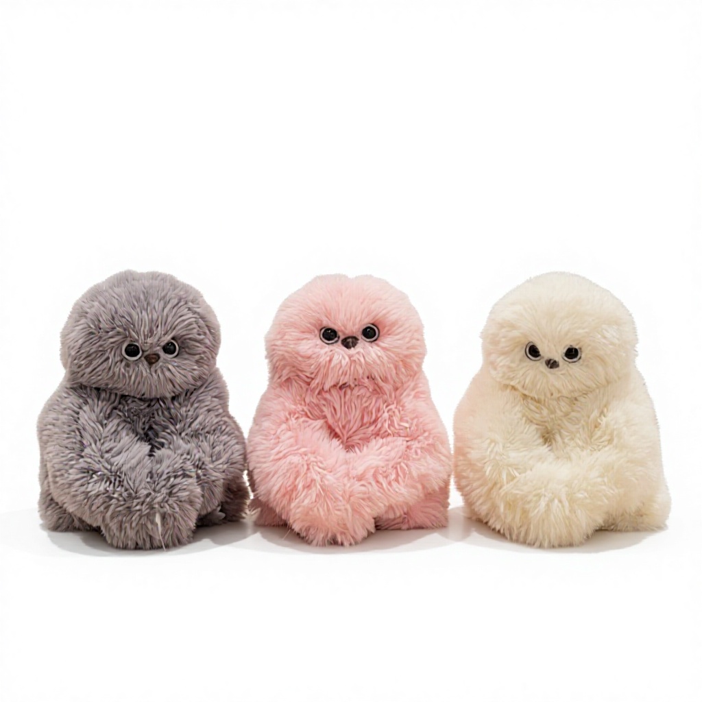 Kawaii Heal Doll AI Owl Mirumi Furry Robot Pet Be Shy Singing Turning Head Learning to Speak Electric Doll Plush Toy Bag Charm