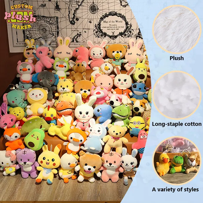 Kids Gift Unisex Soft Stuffed Plush Dolls Bulk Wholesale Cute PP Cotton Animals Toy by Plush Toy Manufacturer ODM Supply