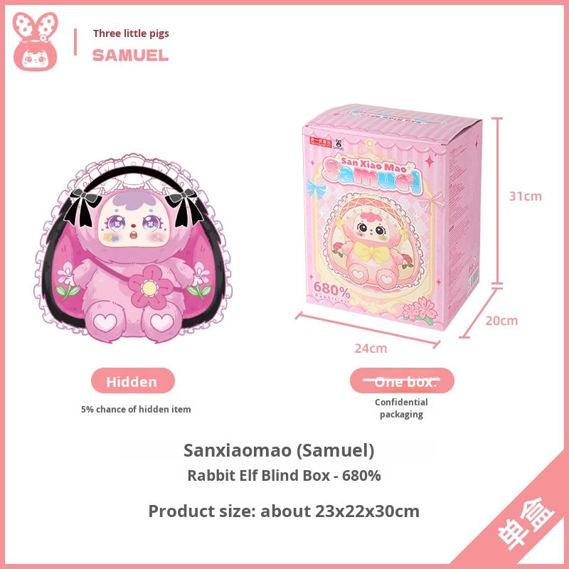Samuel Merry Christmas Eve Plush Blind Box Trendy Toy Doll Keychain - Christmas Gift