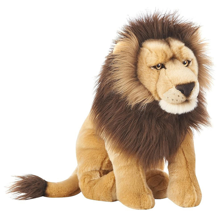 Brown Lion Plush Toy Side