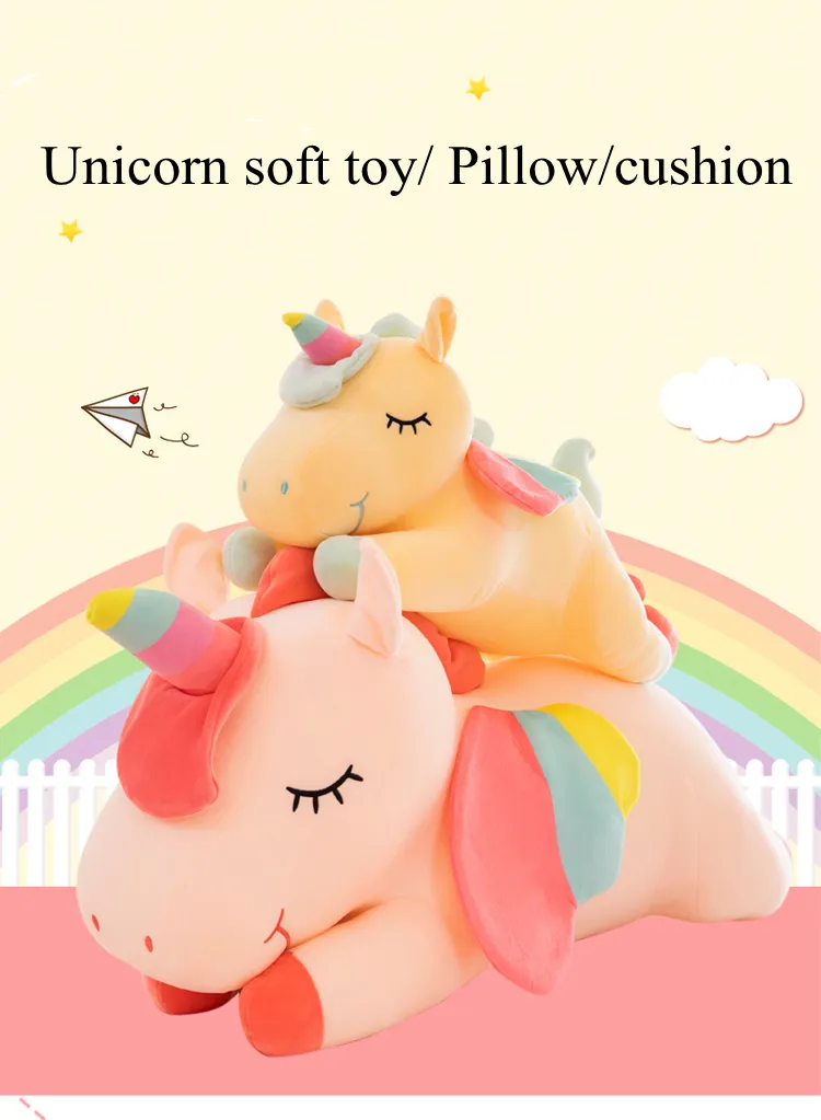 Wholesale Stuffed Giant Pink Soft Plush Factory Unicorn Animal Custom Toy