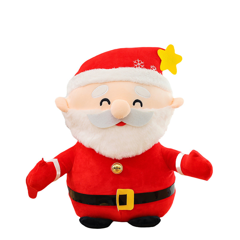 Christmas Promotional Set Plush Santa Tree Snowman Collection Soft Stuffed Toys