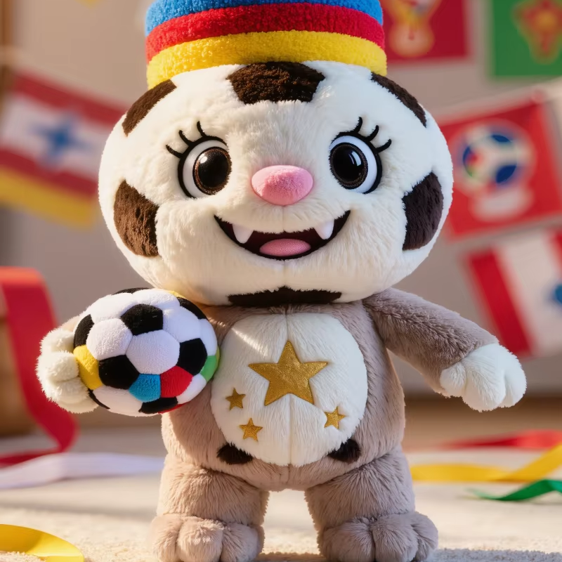 Wholesale Soccer Mascot Plush Dog Toy Football Tournament Theme Factory Price Bulk Stuffed Squeaky Pet Chew Toy Supplier Global