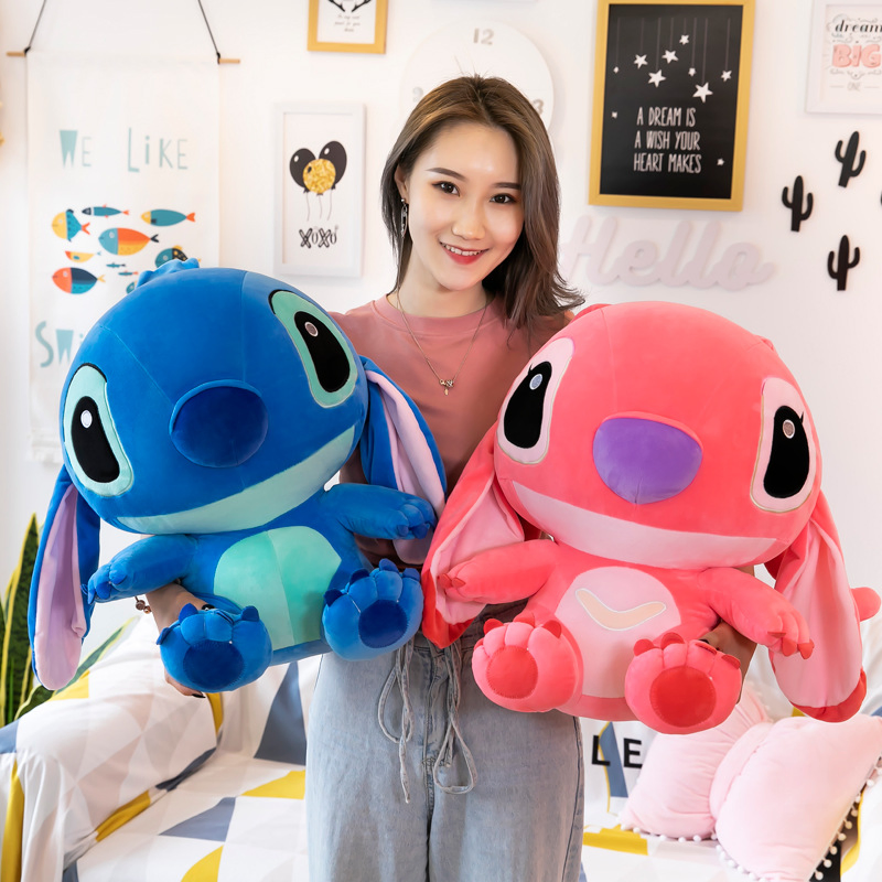 Giant Lilo &amp; Stitch Couple Models Cartoon Stuffed Plushies Anime Claw Machine Arcade Plush Toys Doll for Kawaii Kids Birthday Gift