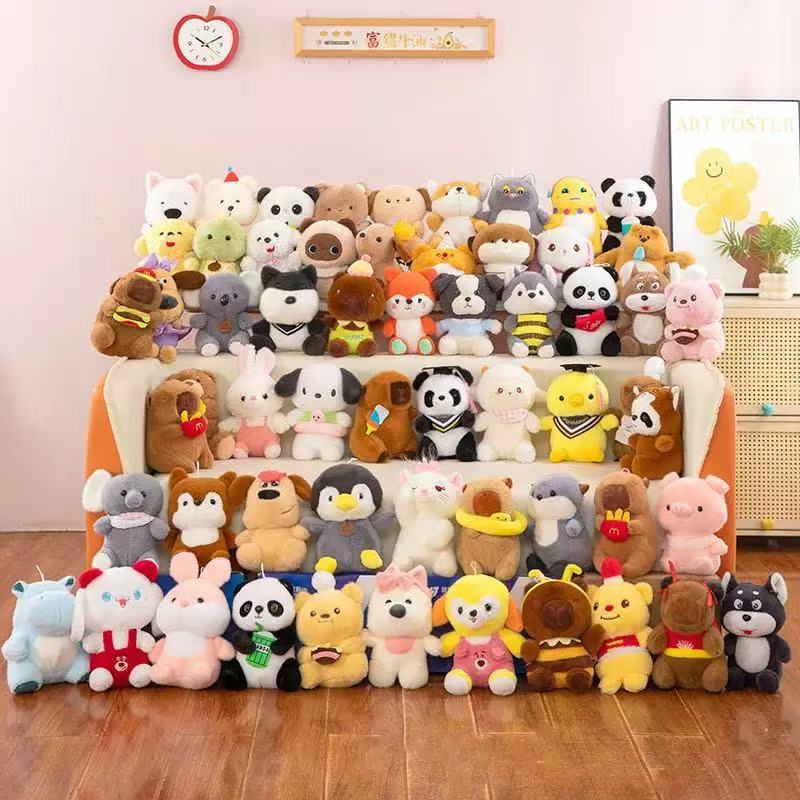 New 8inch Cheap Plush Toys Claw Machine Small Doll Stuffed Animals Toys Children's Birthday Gift Wedding Celebration Doll