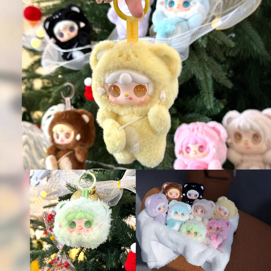 Genuine Yooki Oxygen 4th Generation Bite Bear Series Plush Three-Year-Old Trendy Blind Box Toy with Frozen Characters Wholesale