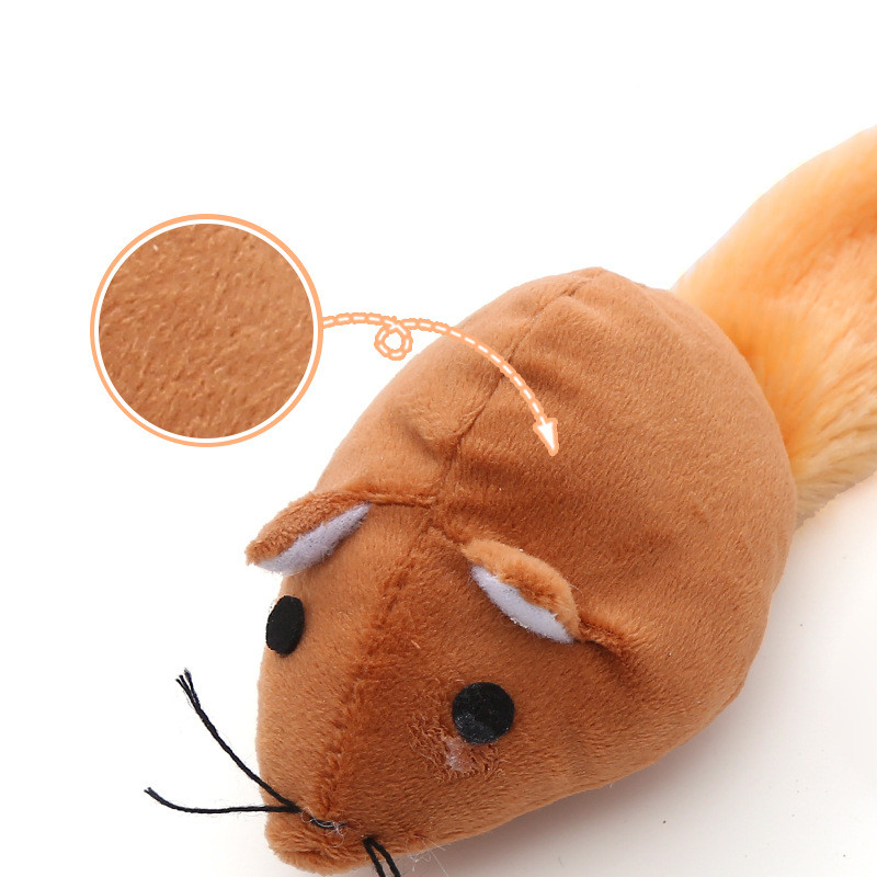 Wholesale Cute Interactive Plush Cat Mouse Toy Movement Pet Toy