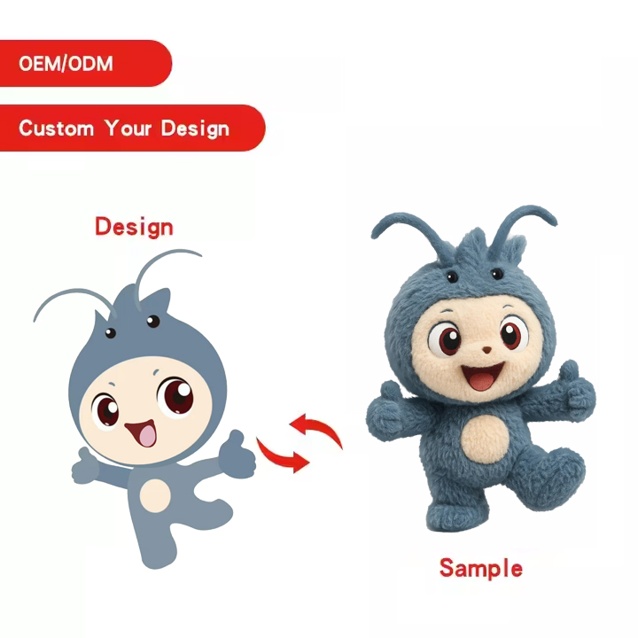 OEM Custom Soft Stuffed Animal Toy Factory Direct Plushies PP Cotton Filled Kids Company Gifts Embroidered Anime Mascot