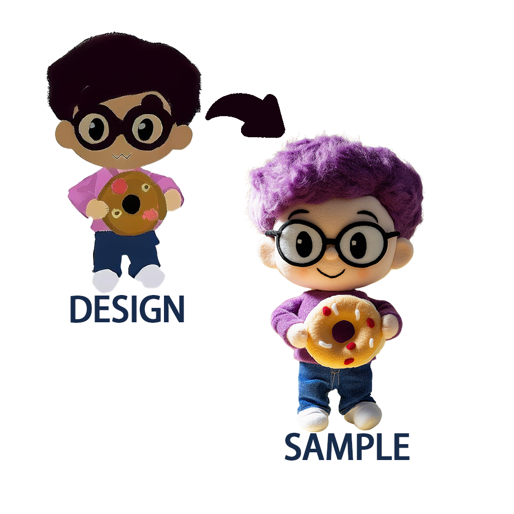 OEM Custom Soft Stuffed Cute Character Cartoon Figure Promotional Plush Figure Toy Customize Your Own Design