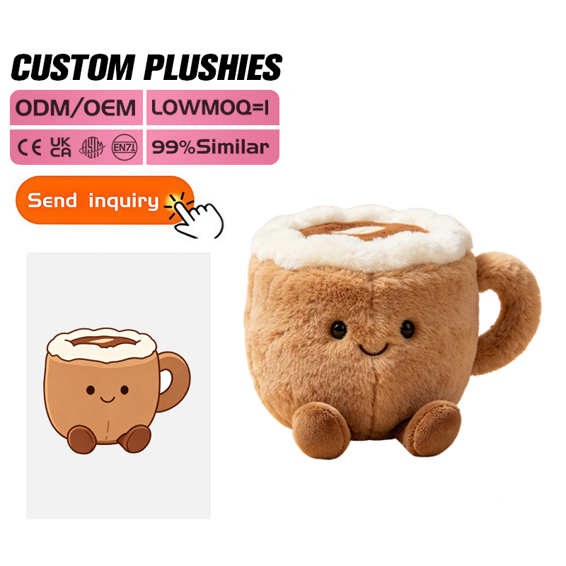 Custom Wholesale Design Mini Soft Toy Plushie Manufacture Toys Create Your Own Plush Bottle Custom Plush Toy