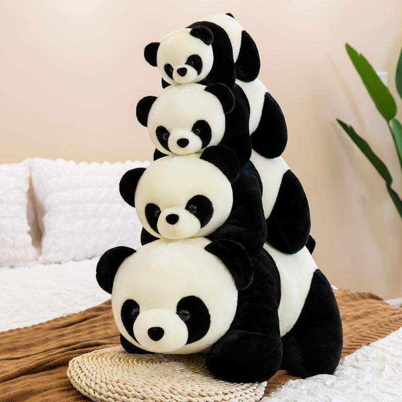 Wholesale Price Personalized Promotional Promotion Advertising Gift Custom Design Super Soft Animals Doll Toys Cute Cartoon Bespoke Stuffed Plush Panda Factory