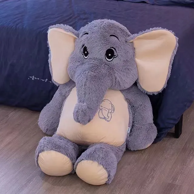 Custom Plush Giant Elephant Toy Detail View