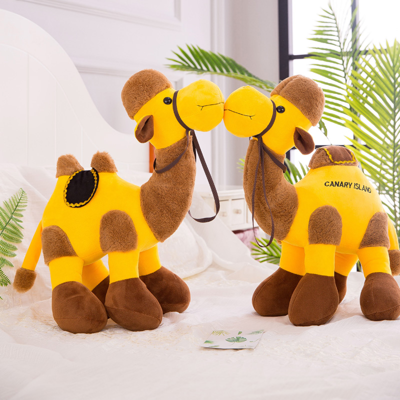 Custom Logo Embroidery Camel Stuffed Animal Plush Super Soft Arabian Style Bear Toy Soft Camel Mascot Plush Toy