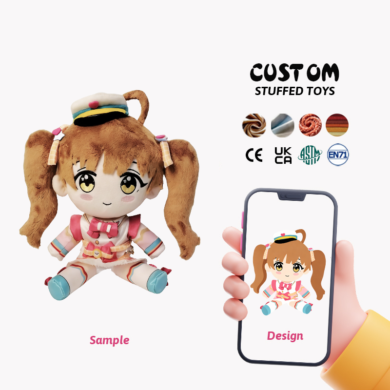 Custom Cartoon Figure Plush Toy Party Activity Decoration Gift Lightweight Portable Eco-friendly Custom Plush Toy