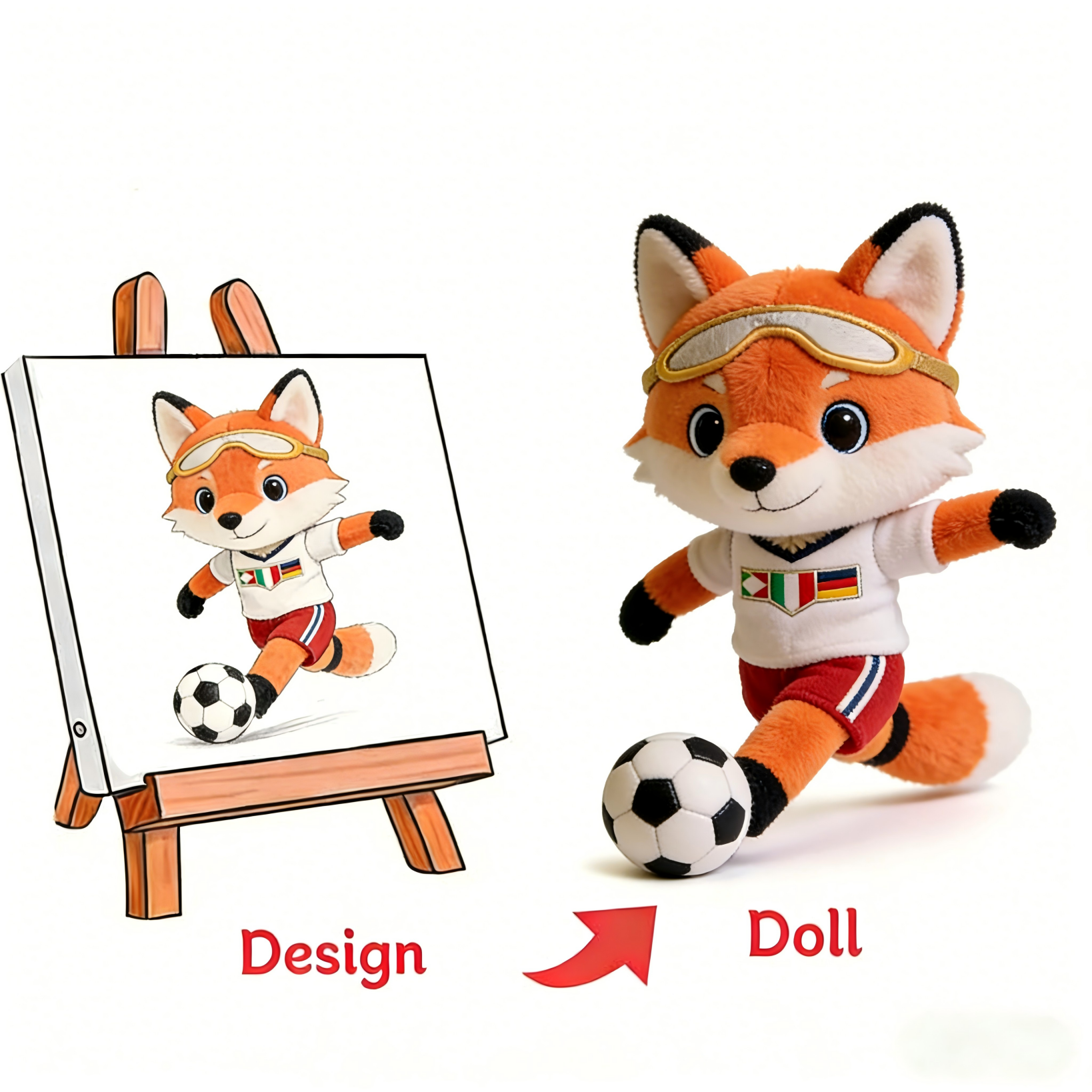 Plush Toys Manufacturer Custom Fox Mascot Plush Toys Fully Customizable Factory Direct OEM/ODM Wholesale Orders