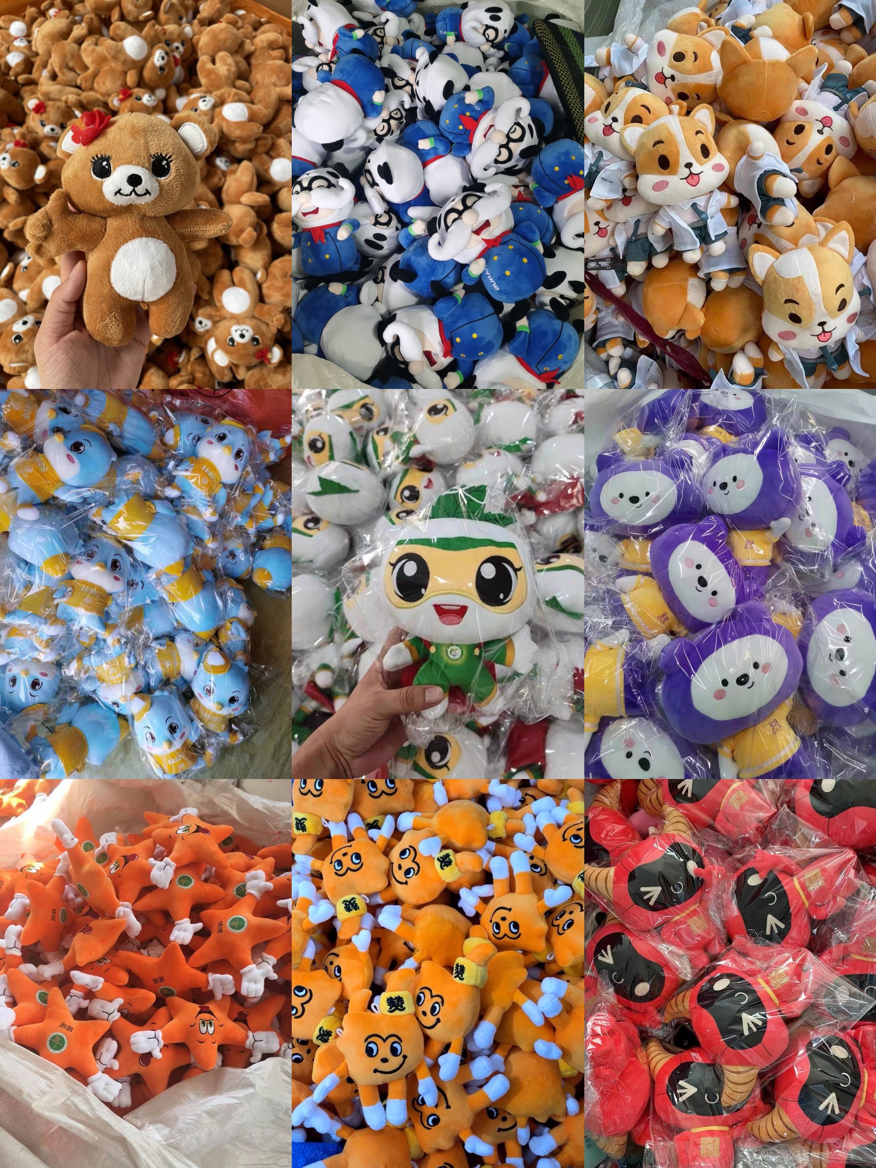 Bespoke Corporate Mascot Plush Doll High Quality Stuffed Animal Customized Character Toy for Business Opening Anniversary