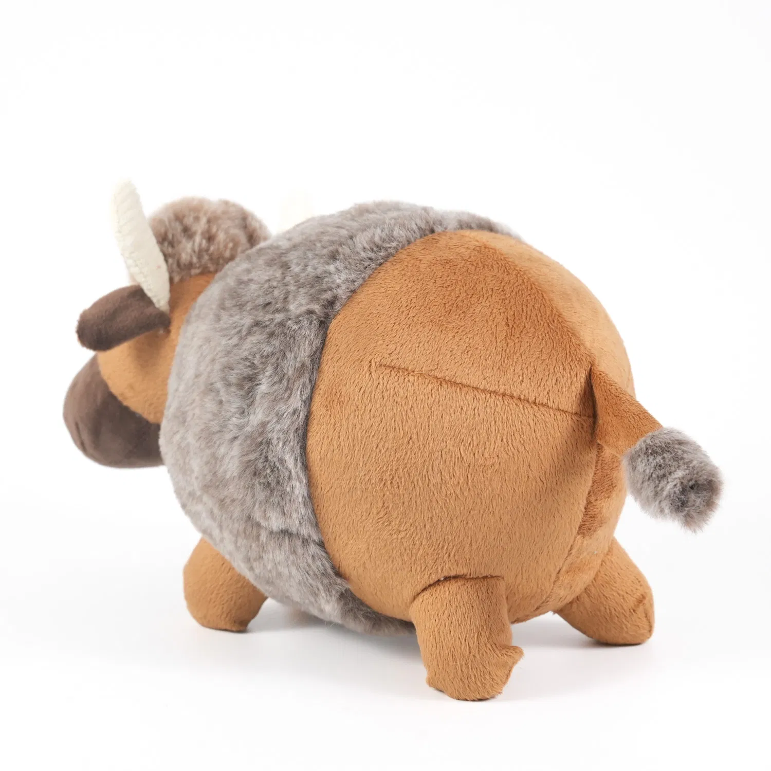 Wholesale Custom Round Plush Bison Stuffed Plush Toy