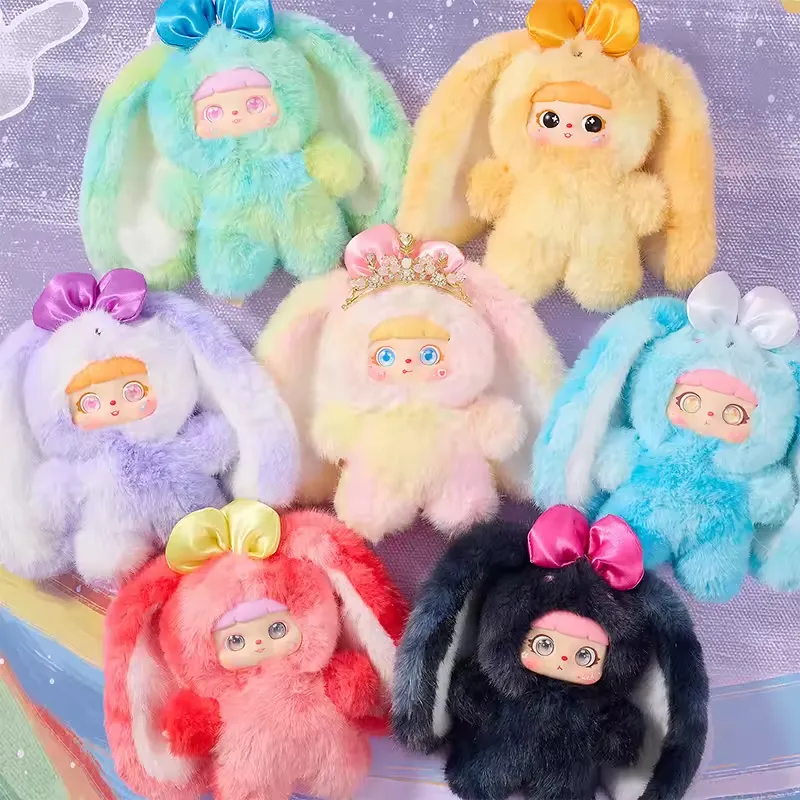 Blind Box New Plush Bunny Doll Cartoon Collectible Toy for Kids Gift Mystery Box Unisex