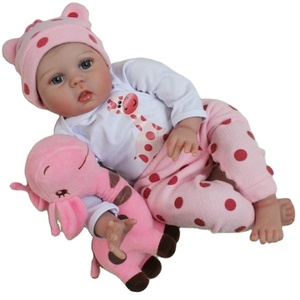 R&amp;B 55cm Silicone Bebe Dolls for Girls Cute Soft Newborn Vinyl Toy Style Fashionable Soft Toy Reborn Baby Dolls