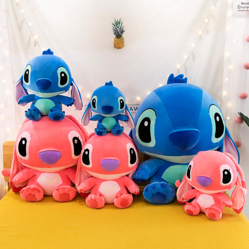 Giant Lilo &amp; Stitch Couple Models Cartoon Stuffed Plushies Anime Claw Machine Arcade Plush Toys Doll for Kawaii Kids Birthday Gift