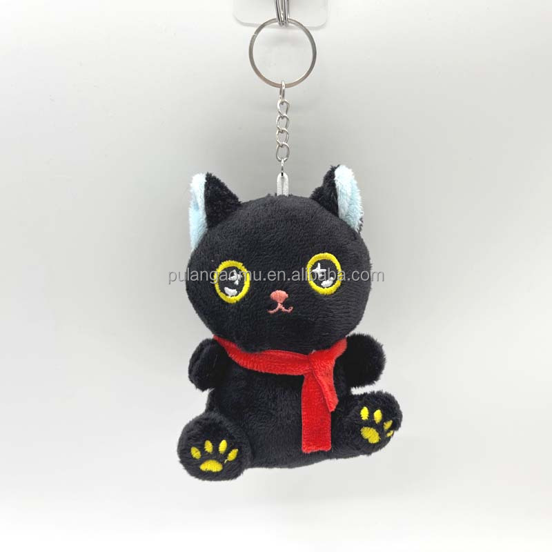 Wholesale New Small Size Plush Kitty Stuffed Animal Design Plush Keychain Toy for Holiday or Birthday Gifts