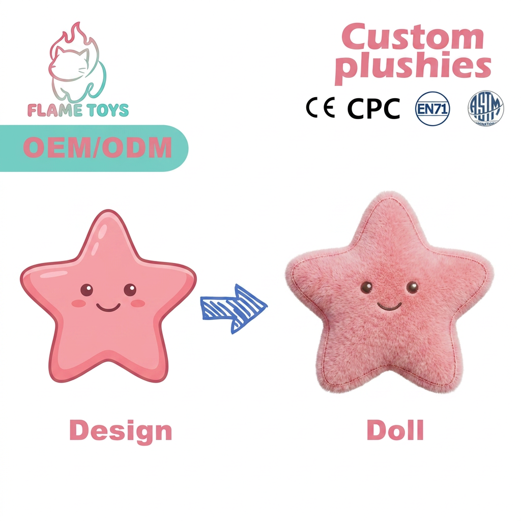 Verified Supplier Custom Super Soft Plush Embroidered Cartoon Plant Stress Relief Toy for Holiday Season CE EN71