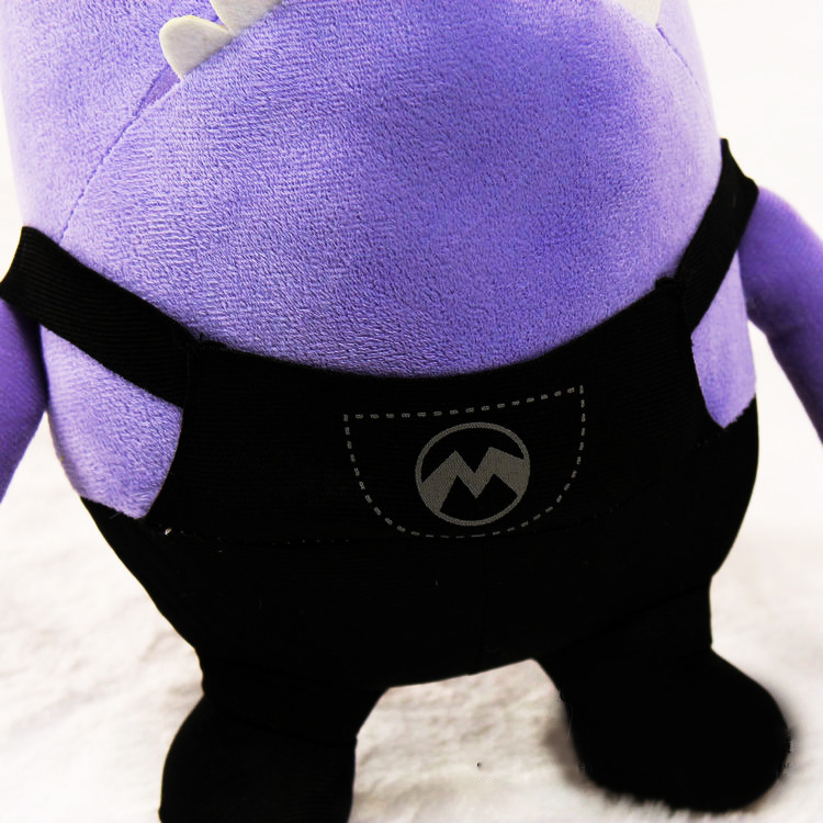 Purple Evil Minion Plush Doll Despicable Me Mutant Minion Stuffed Toy Soft Cartoon Figure Collectible Gift for Kids