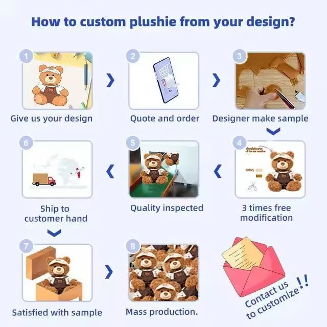 Manufacturers Custom Cute Soft Toys Weighted Stuffed Animal Custom Weighted Plush Toys
