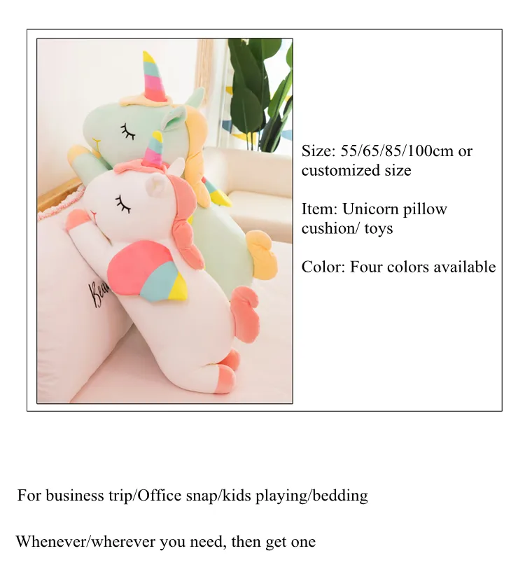 Wholesale Stuffed Giant Pink Soft Plush Factory Unicorn Animal Custom Toy