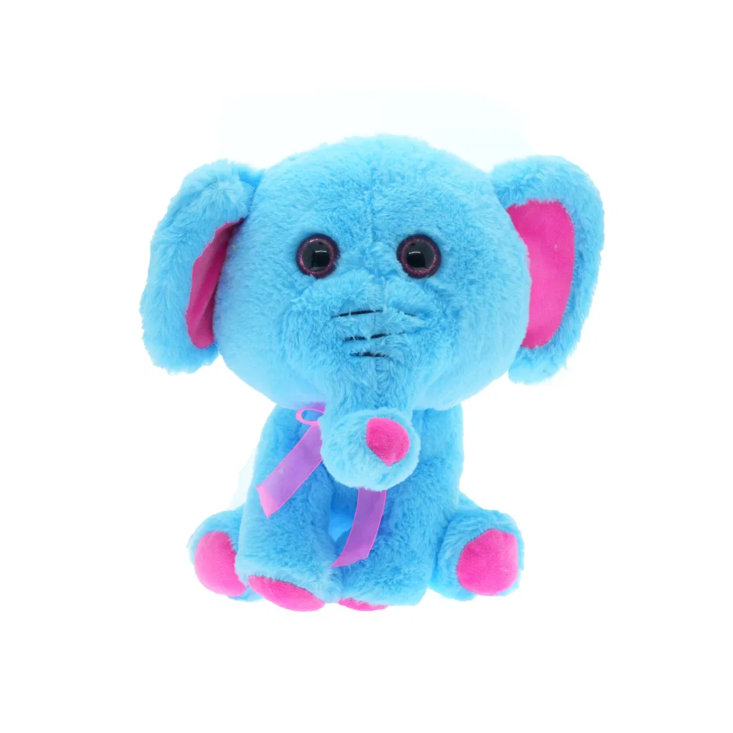 Custom Doll Baby Promotional Gift Sitting Elephant Plush Stuffed Toys