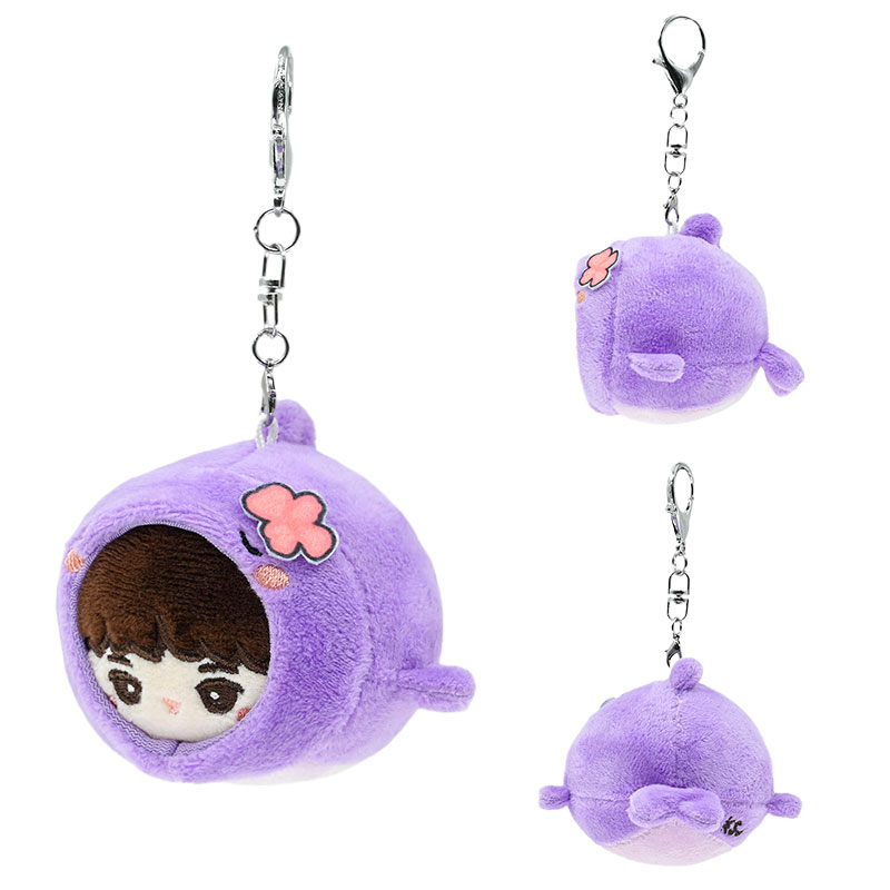 OEM ODM Custom Cute Manga Anime Plush Keychain Toys Pendant Doll Juguetes Mini Stuffed Custom Blind Box Plush Keychain