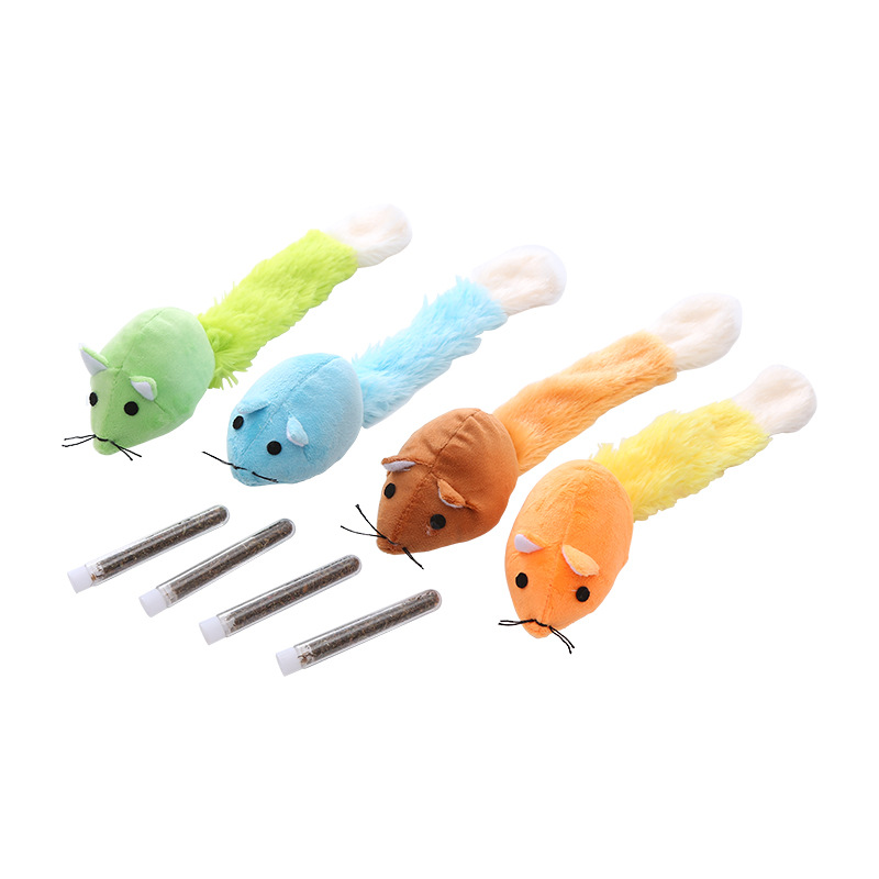 Wholesale Cute Interactive Plush Cat Mouse Toy Movement Pet Toy