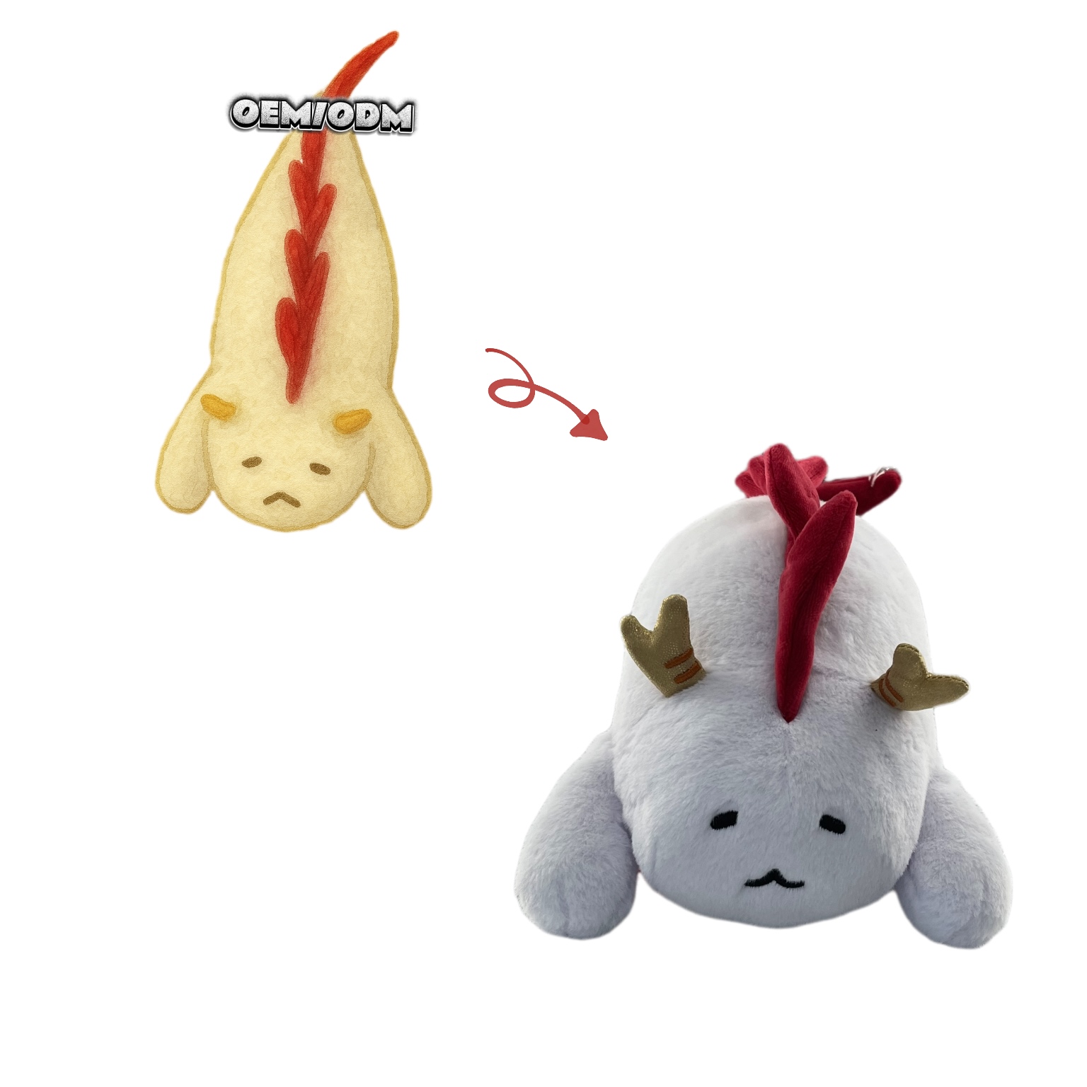 Salamander Plush Toy Manufacturer Wholesale Custom Cartoon Plush Doll Lovely Animal Stuffed Toys for Birthday/Christmas