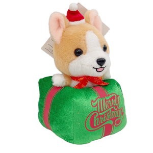Customized ODM Christmas Dog Plush Toy Super Soft Embroidered PP Cotton Filled Stress Relief Birthday Gift 14+ Unisex