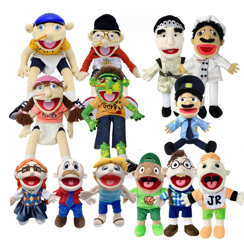 New Arrivals Interactive Figures Boy Openable Dolls Parents and Children Interactive Game Joseph Bernie Jeff Plush Toys