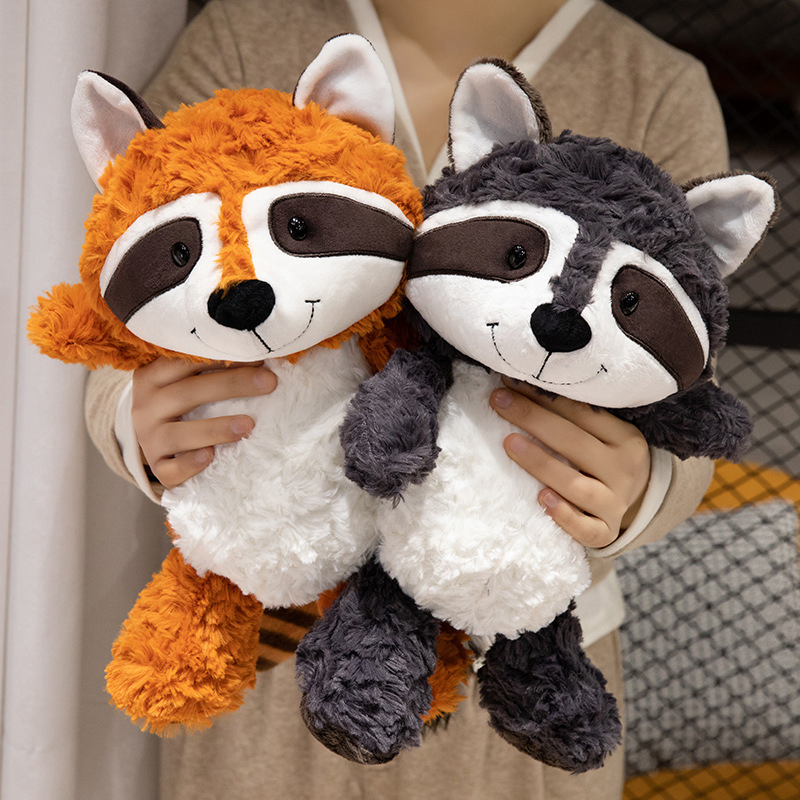 Wholesale Price Personalized Doll Custom Design Super Soft Toys Forest Themed 25cm 35cm Fox Raccoon Sloth Cute Lovely Sitting Stuffed Plush Animals Factory