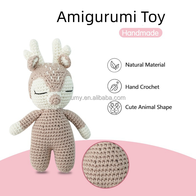 Crochet Amigurumi Fox Plush Stuffed Animal Handmade Vintage Style, Items Handmade Already Knitted Amigurumi Mini Animal Toy