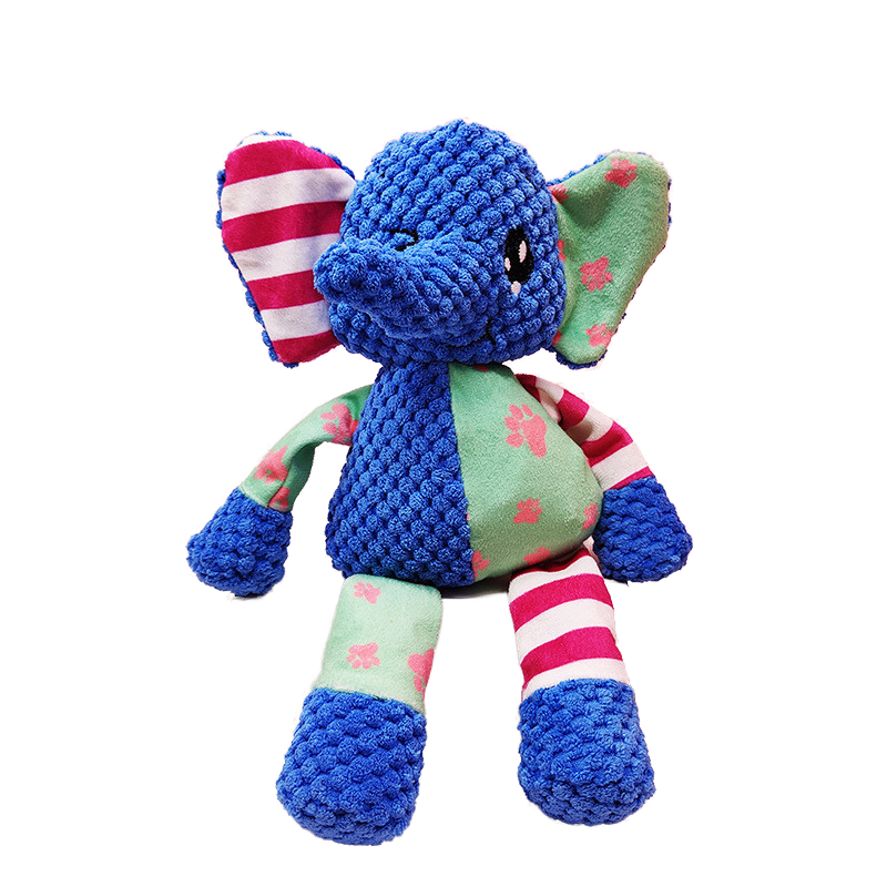Luxury Eco-Friendly Waterproof Cartoon Style Squeak Plush Chew Toy Cute Interactive Dog Teething-Resistant