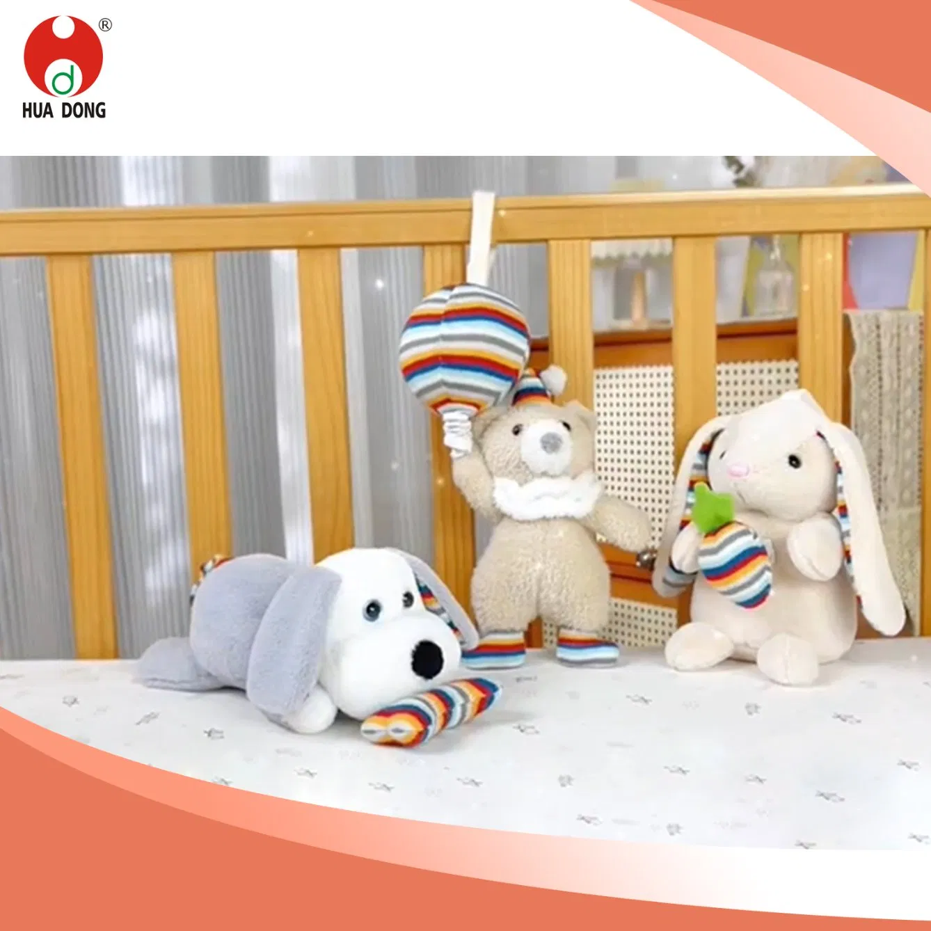 Explosive New Products Gift Toy Stretch Music Plush Toy Soft Material Animal Shape Educational Toys with Music soothing Melodies Music Box Accompanied Toy